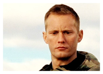Sergeant Brad Colbert played by Alexander Skarsgård in Generation Kill